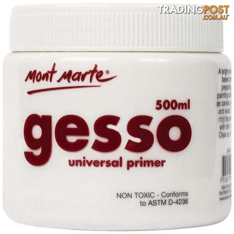 Mont Marte Gesso Tub 500ml Universal Primer - 9328577005831