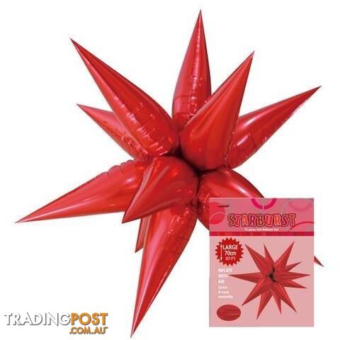 Glitz Starburst Red 70cm (27.5) - 9311965428565