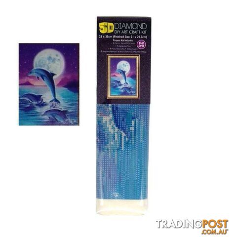 5D Diamond Art Painting Dolphins - 800486