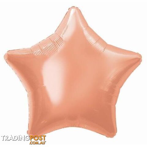 Rose Gold Star 50cm (20) Foil Balloon Packaged - 011179533206