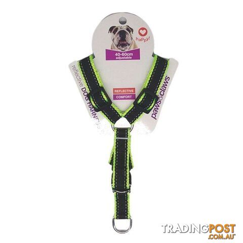 Pet Dog Harness Reflective Edge Yellow 2cmx60cm - 800419