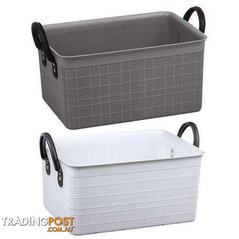 Basket FabricPVC Handle 15L - 9328644053888