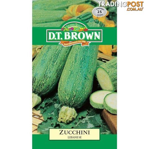 Zucchini Lebanese Seeds - 5030075022497