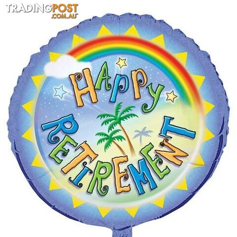 Happy Retirement 45cm (18) Foil Balloon Packaged - 011179522989