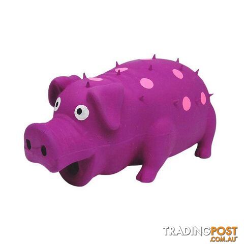 Pet Toy Latex Pig Purple - 800442