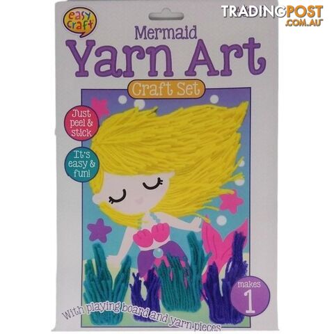 Yarn Art Craft Kit with Playing Board Assorted 4 Designs - 800664