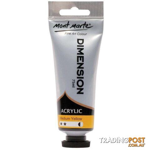 Dimension Acrylic Paint 75ml - Medium Yellow - 9328577015939