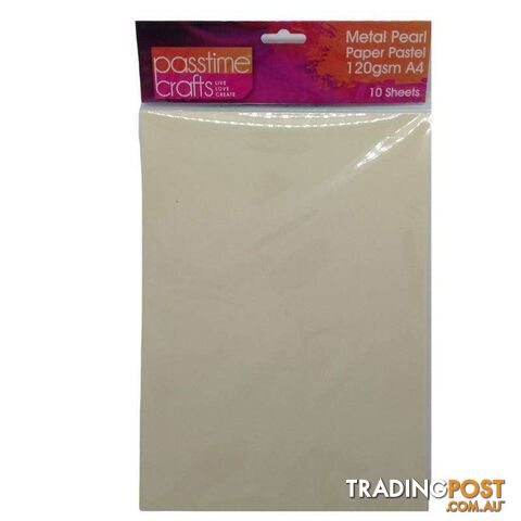 Metal Pearl Paper Pastel 120gsm A4 Cream 10 Pieces - 800308