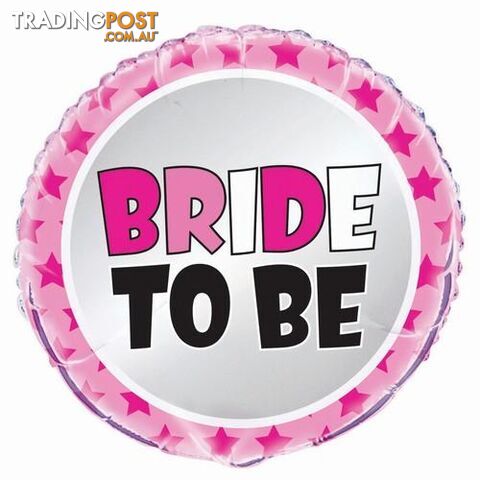 Bride To Be 45cm (18) Foil Balloon Packaged - 011179566716