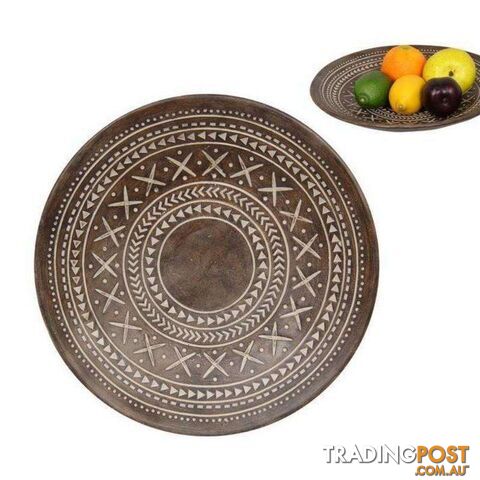 Batik Boho Tribal African Plate Wall Art 30cm - 9319844609739