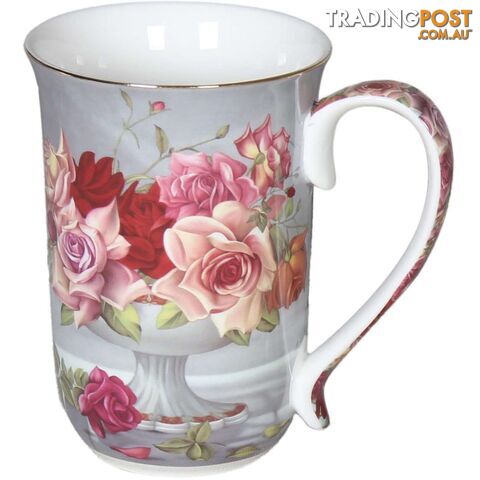 Fine Bone China Rose Bouquet Mug 405cc - 9342816018048