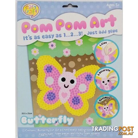 Pom Pom Craft Kit 4 Assorted Designs - 800708