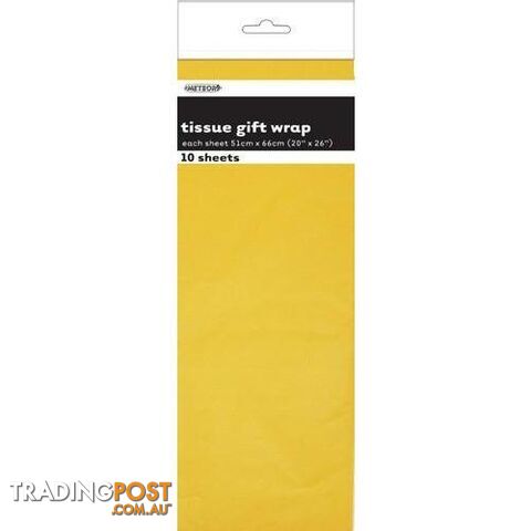 10 Tissue Sheets - Yellow - 011179062850