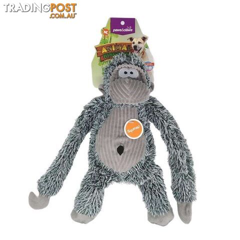 Pet Toy Dangly Gorilla Grey - 800468
