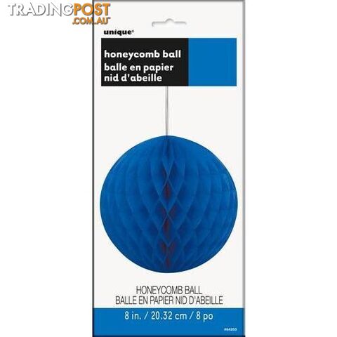 Honeycomb Ball Royal Blue 20cm (8) - 011179642533