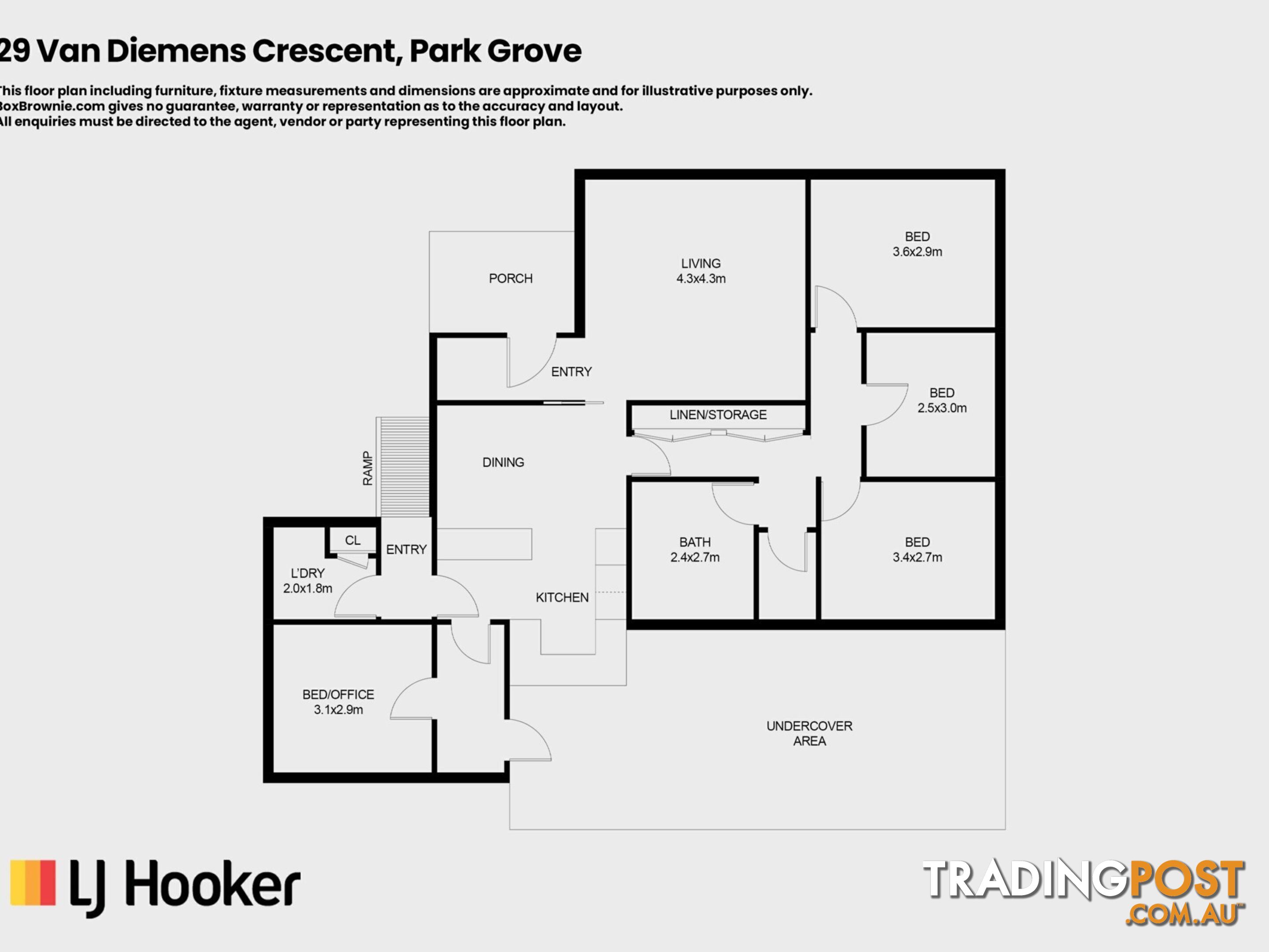 29 Van Diemens Crescent PARK GROVE TAS 7320