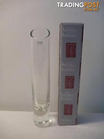 Krosno Poland cylinder vase with angled top.
