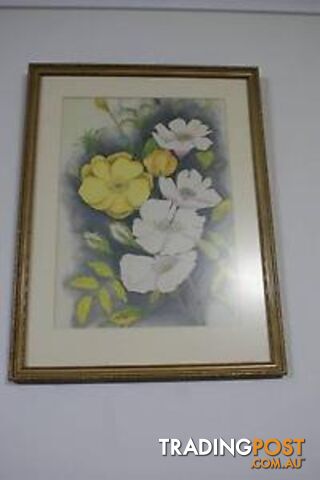 Signed Original Watercolour of Roses by Nett **NOW 20% OFF**