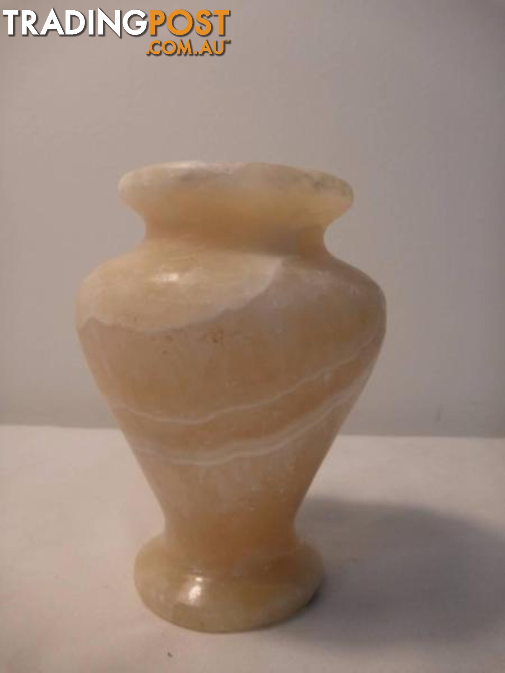 Alabaster stone vase.