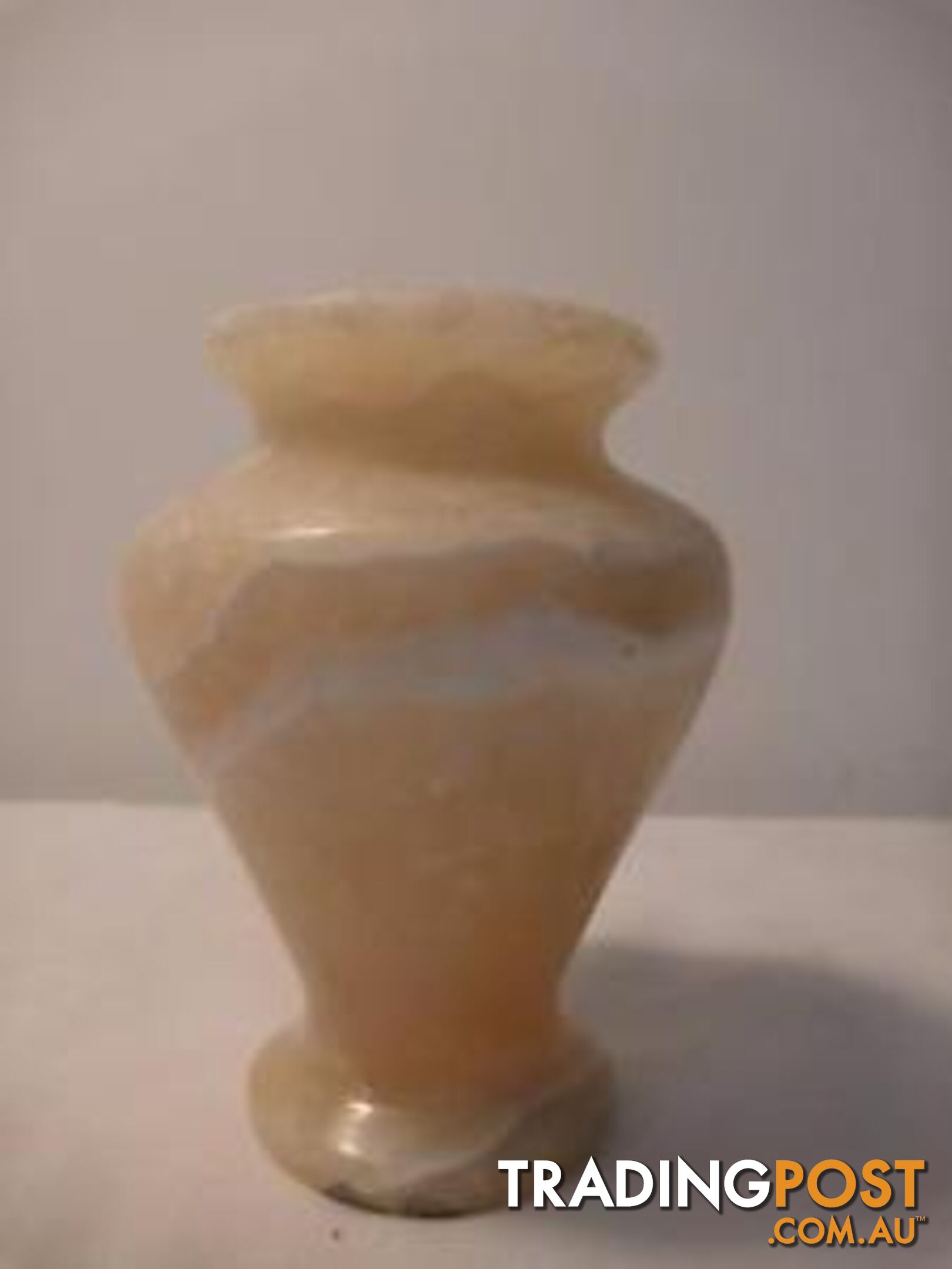 Alabaster stone vase.