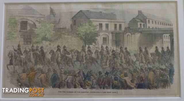 A Double Glassed Hand Coloured Original Print 1854**NOW 20% OFF**