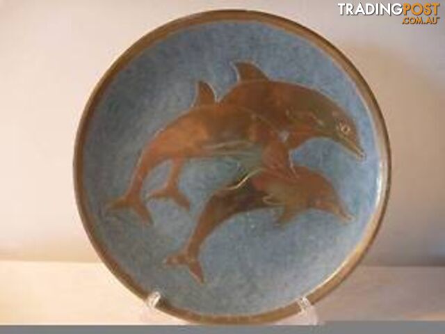 Brass Dolphin plate