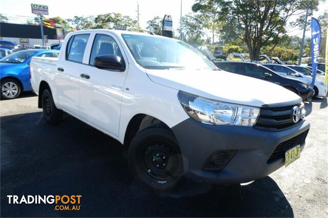2018 TOYOTA HILUX WORKMATE TGN121R MY17 DUAL CAB UTILITY