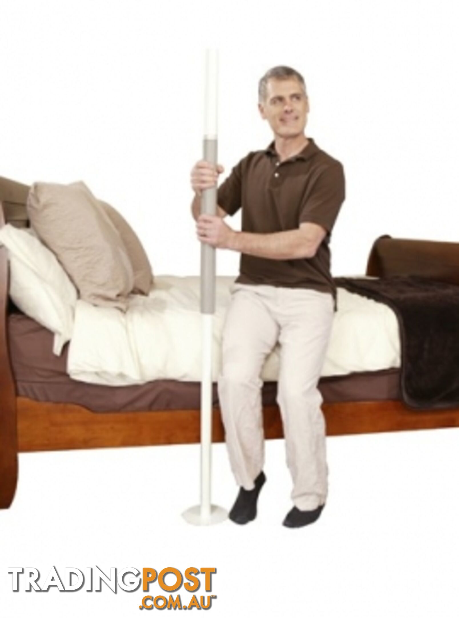 STANDER SECURITY POLE WHT