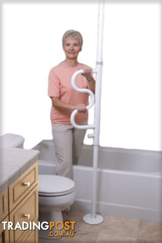 SECURITY POLE WITH GRAB BAR