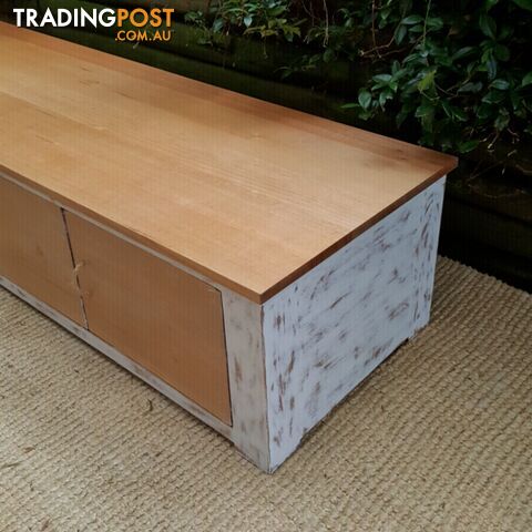 Shabby Chic Beach House Style TV Entertainment Unit Upcycled - photo 2 of 4