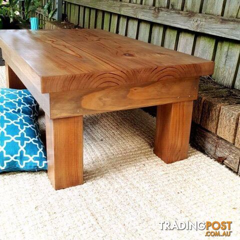 Rustic Solid Timber Coffee Table Upcycled Furniture