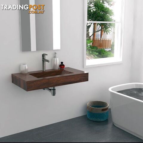 Wall Hung Bathroom Vanity Teak Wood