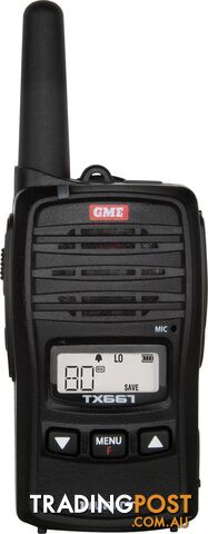 GME TX667 1 Watt UHF CB Handheld Radio - Single