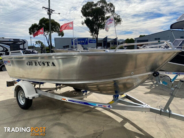 2024 Quintrex 420 Busta Side Console Yamaha F40 EFI four stroke Alloy Trailer Class leading and Incredibly Capable Boat with the smoothest and driest ride **Best value FWD Control Bladed hull