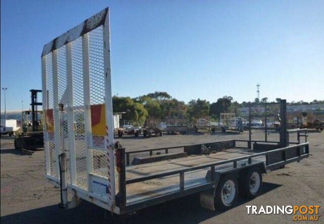 Dual Axle Plant Trailer 11/07 Single Hydraulic Ramp - photo 2 of 6