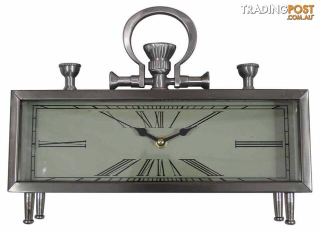 Silver Table/Mantel Rectangle Clock: www.trojanhomeware.com.au
