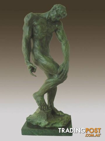 Ancient Bronze Sculpture Of Nude Man