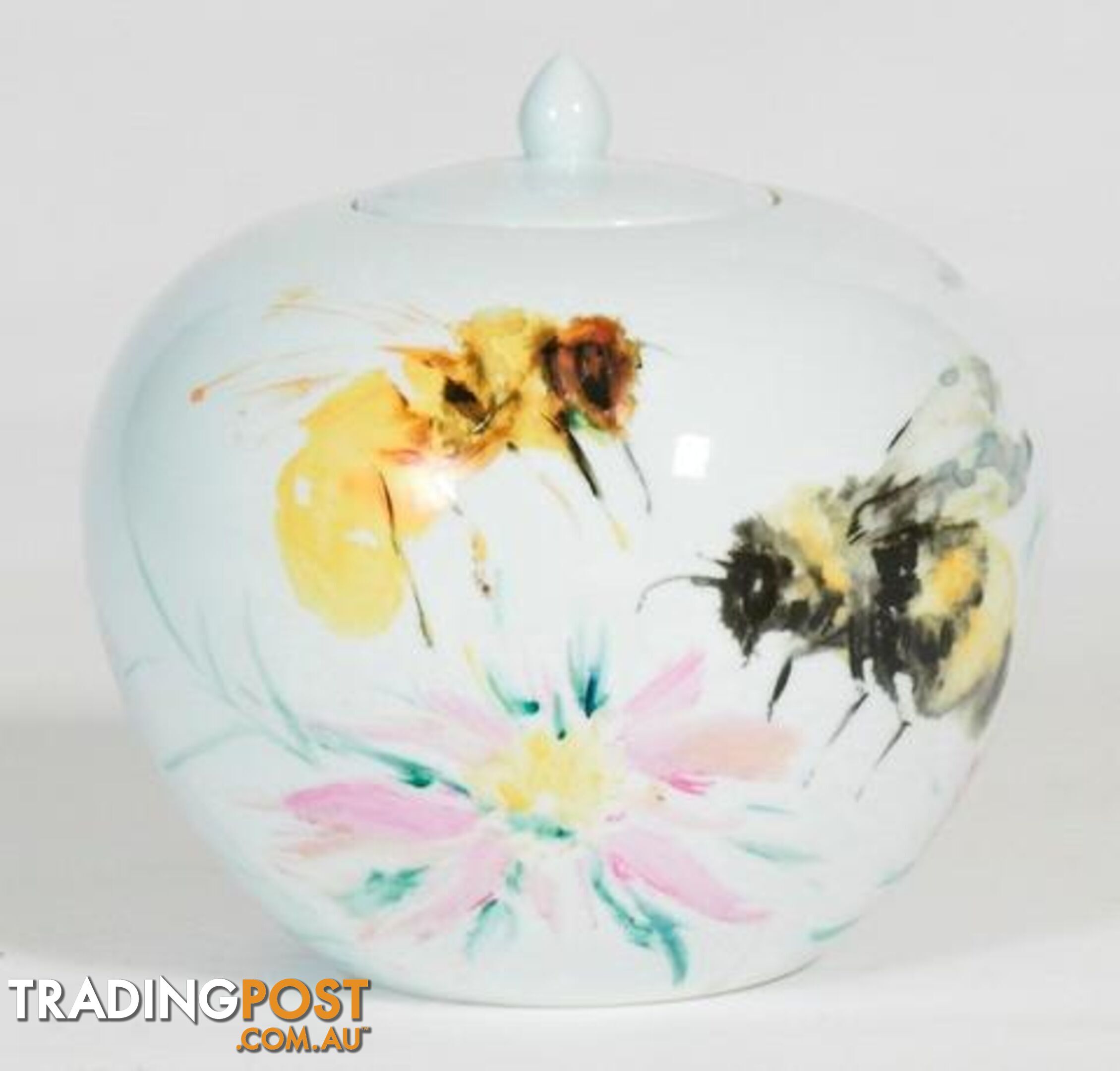 Vintage Handpaitned Vase -Bee Hive