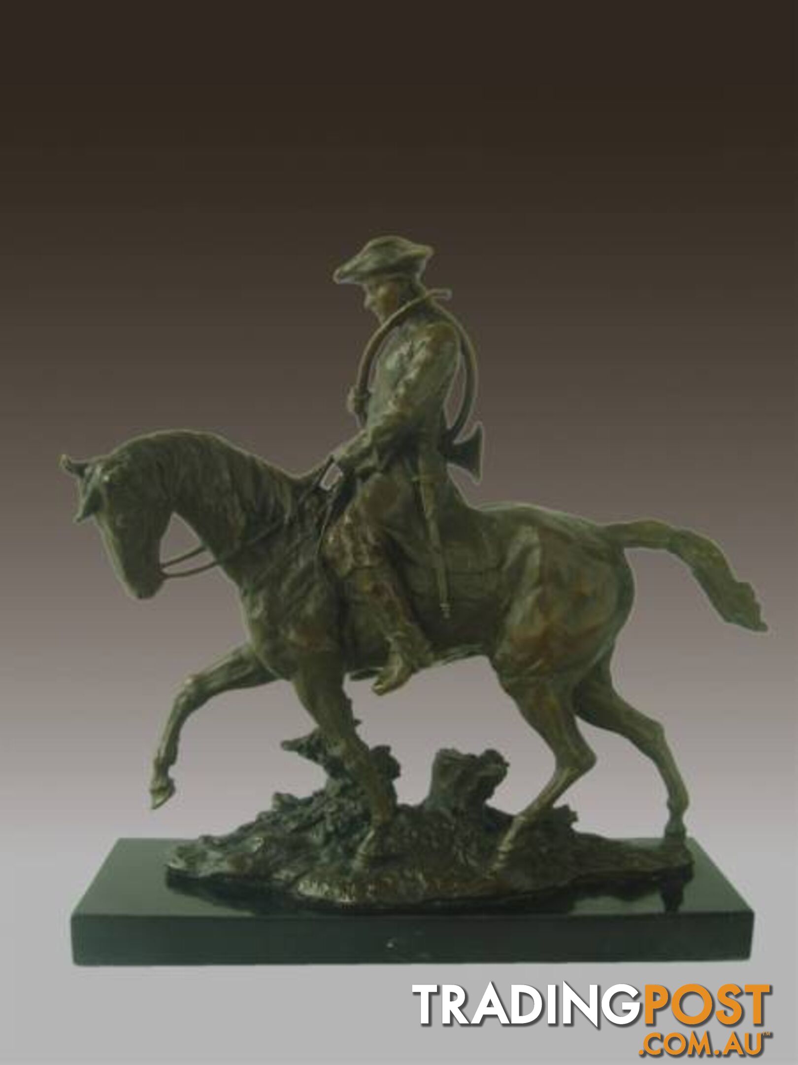 Statue Sculpture Horse Hunting Valet
