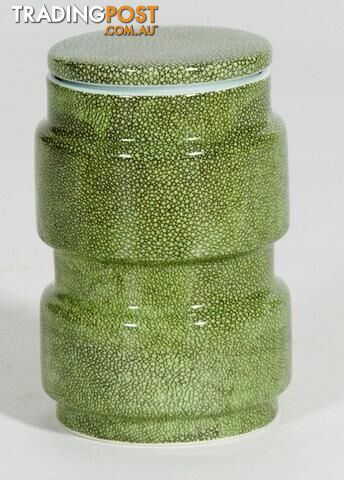 Large Container : green shagreen