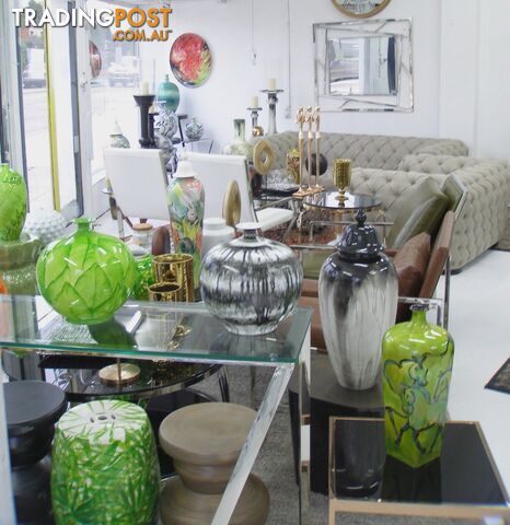 Handpainted Garden Stool: Bamboo Leaves - photo 3 of 4