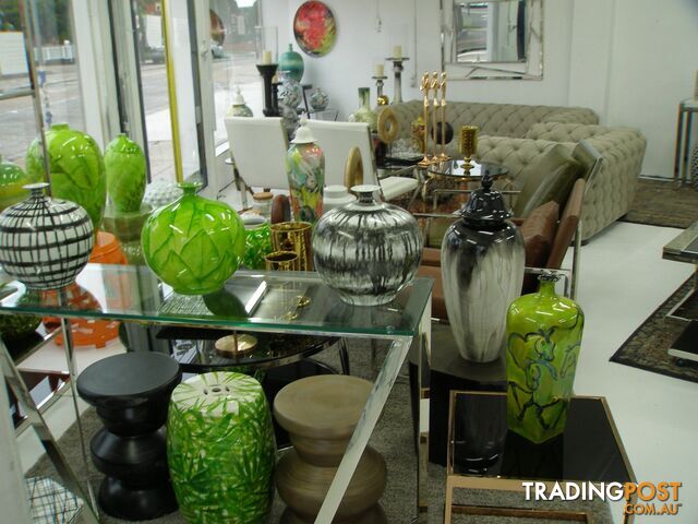 Handpainted Garden Stool: Bamboo Leaves - photo 4 of 4
