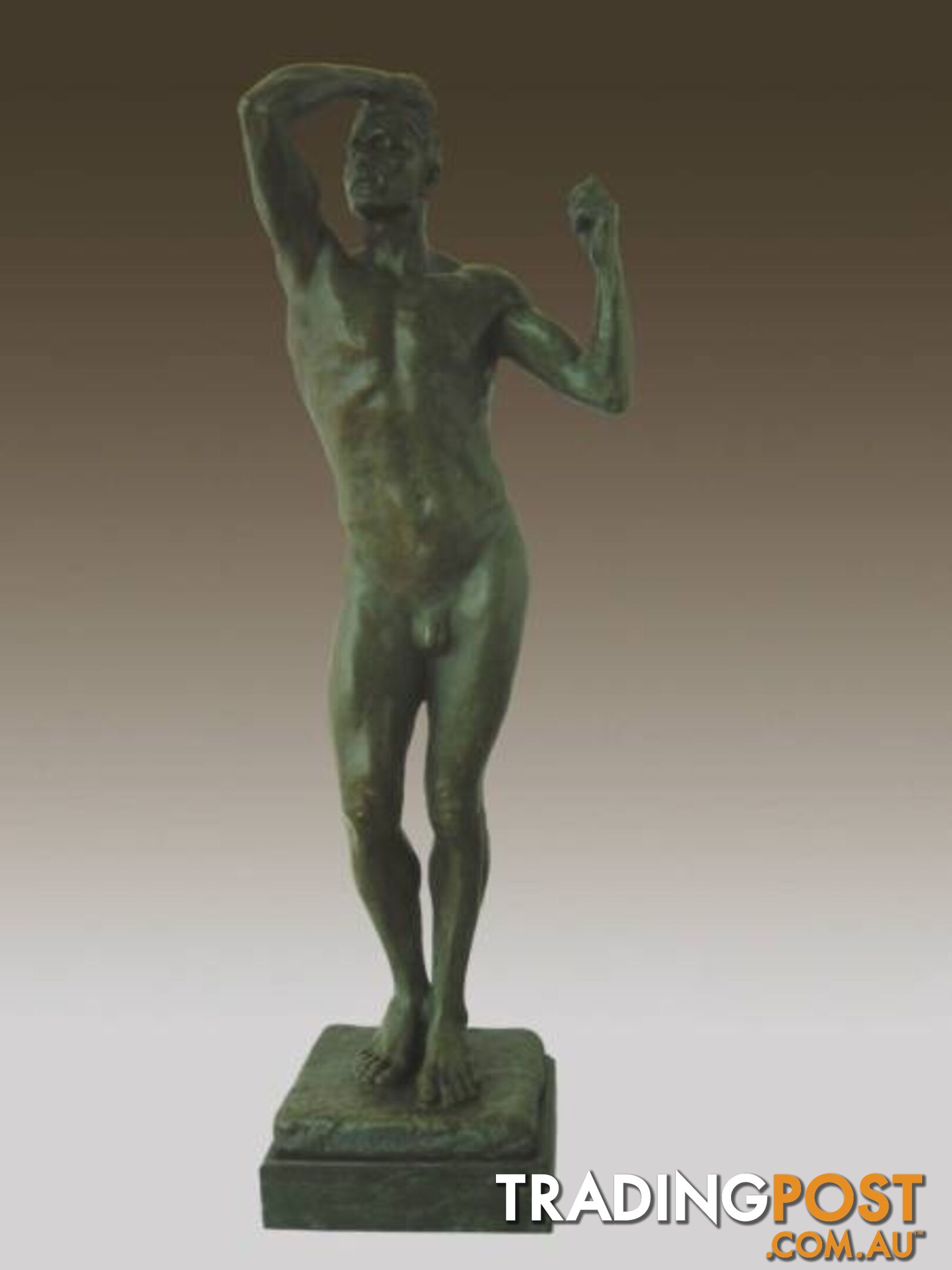 Bronze Sculpture Statue Tall Nude Male