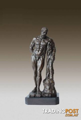 Bronze Sculpture Of Hercules Resting