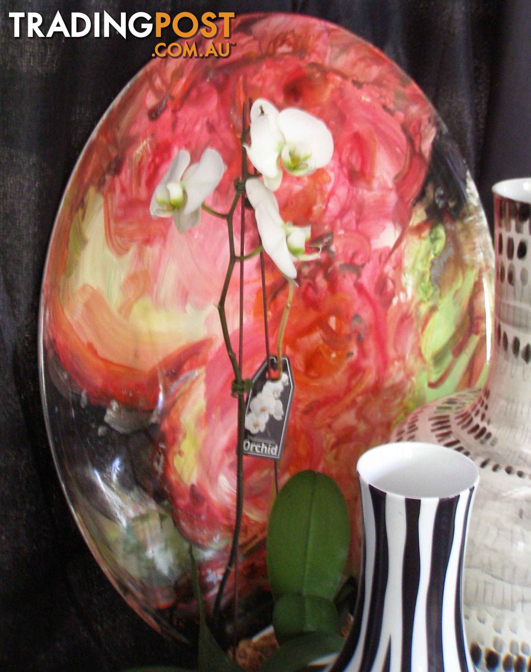 Impressionist Floral Deco Plate