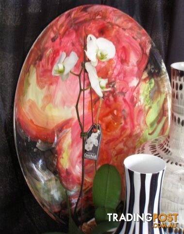 Impressionist Floral Deco Plate