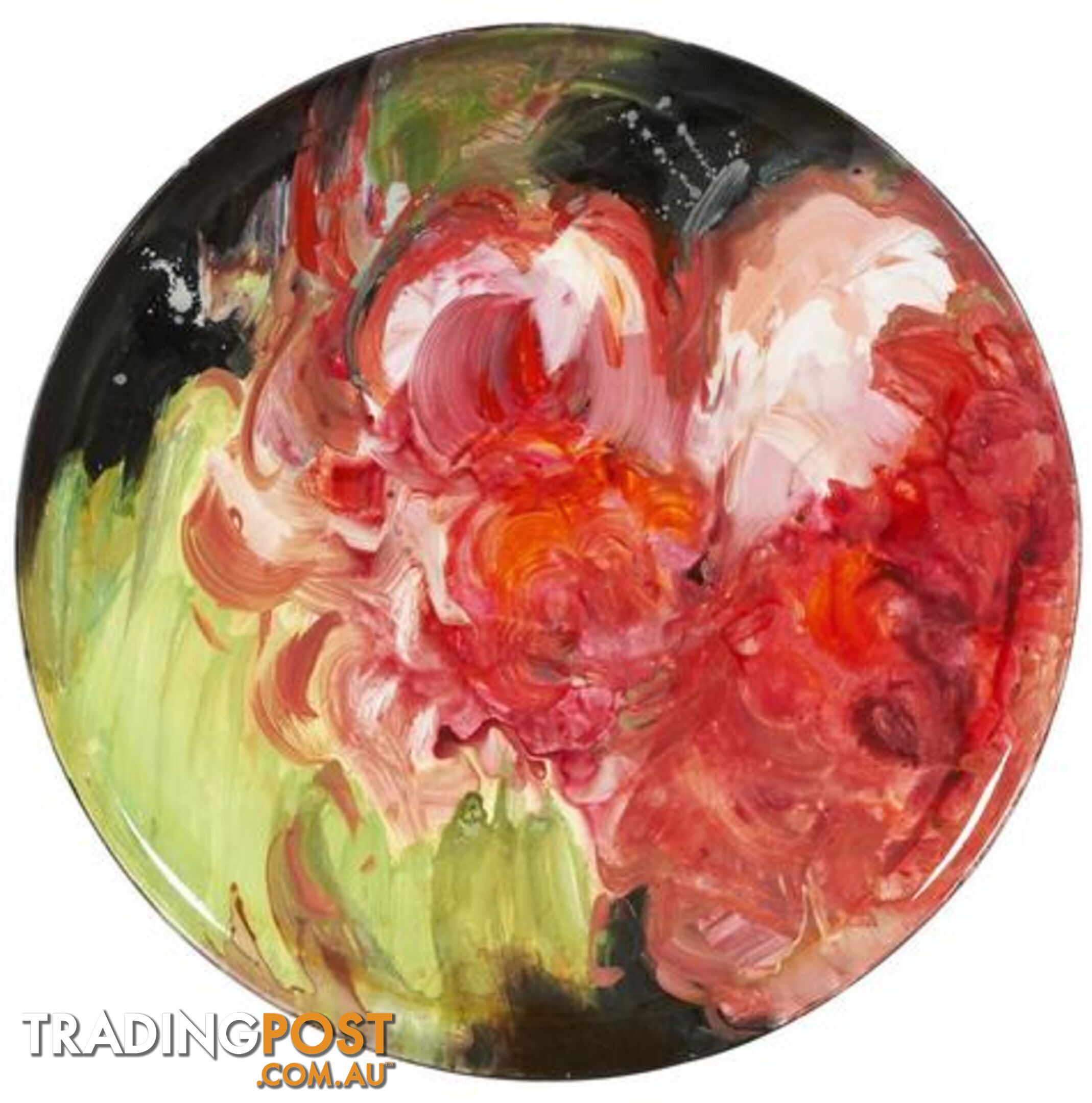 Impressionist Floral Deco Plate