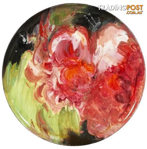Impressionist Floral Deco Plate