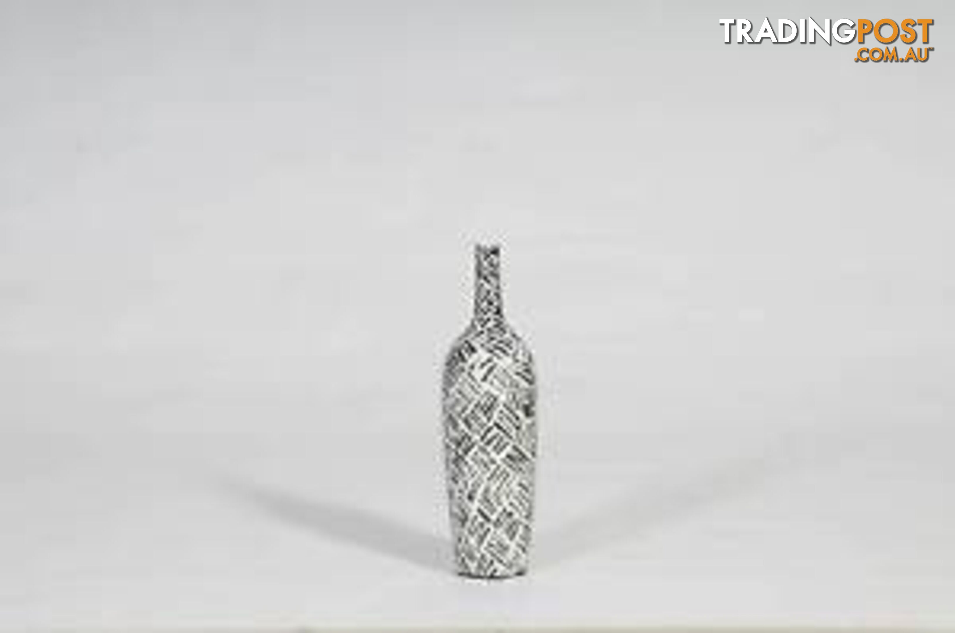 Handpainted-Black And White Tribal Vase