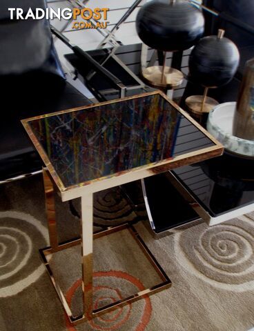 Large Onyx Bowl On Copper Footing - photo 4 of 4